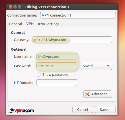 Ubuntu Linux PPTP VPN Setup Guide Step Five
